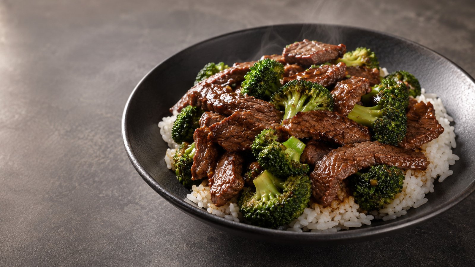 Easy beef and broccoli stir-fry with browned flank steak, crisp broccoli, and glossy savory sauce