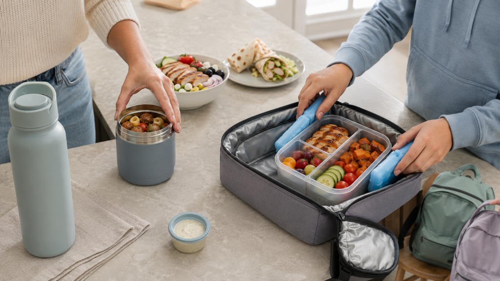 High-protein school lunches being packed for kids and teens
